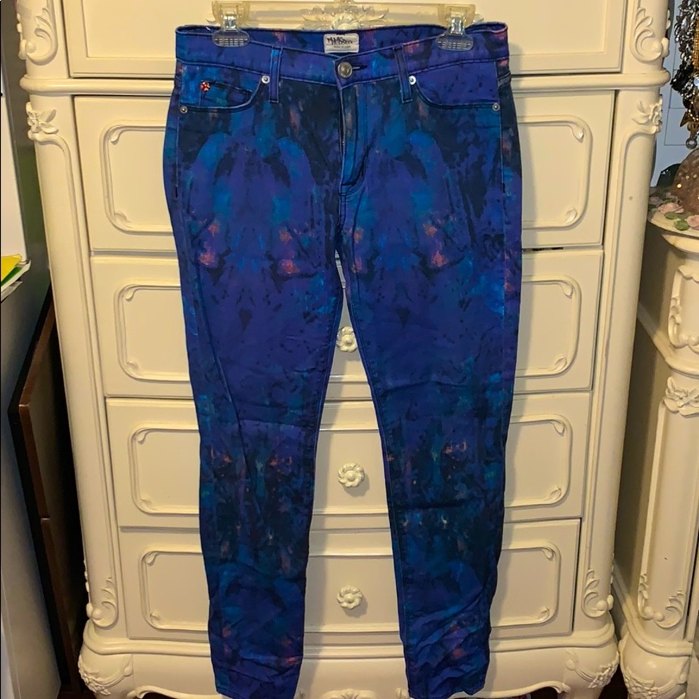 “Hudson” Blue/ Purple Colorful Nico Jeans Size 27